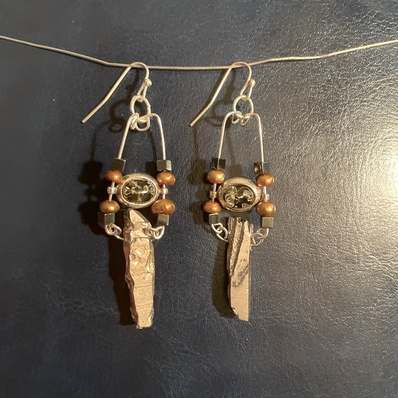 Boho dangle earrings - Picture 2 of 4